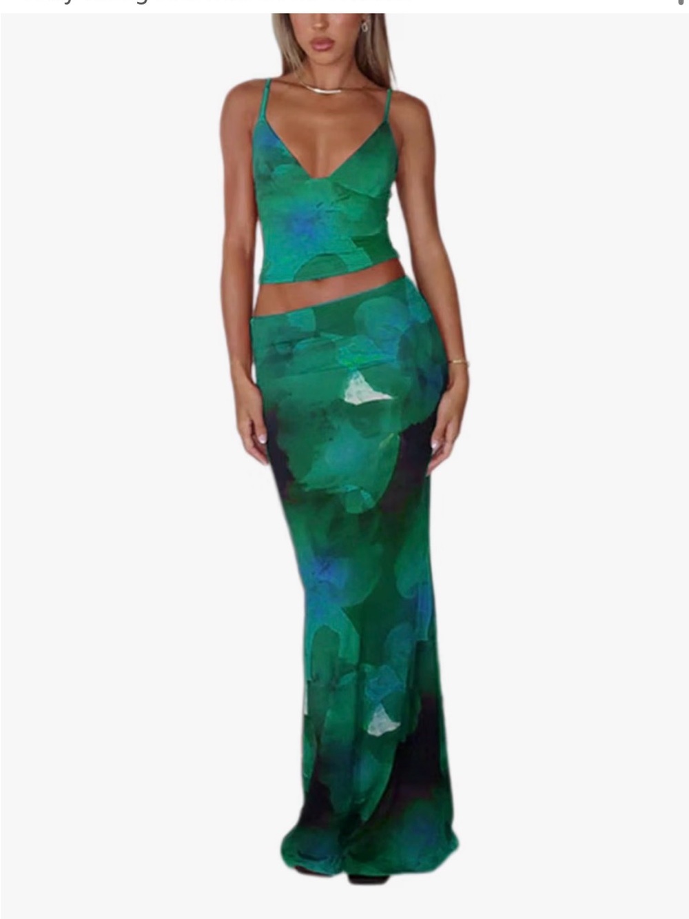 Two-Piece Tank & Maxi Skirt Set
